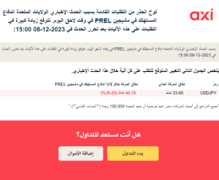 تحذير من تقلب الأحداث: